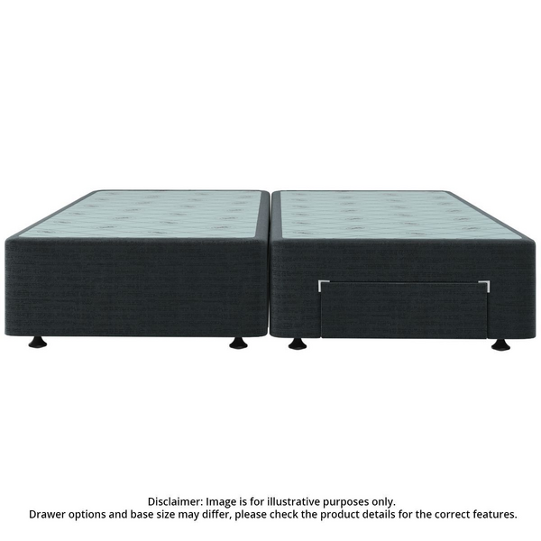 Sealy Spacesaver Super King Split Bed Base Left Drawer / Front Drawer Black SV-BLK-SSK-LF
