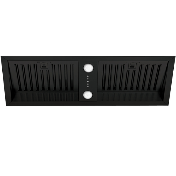 Schweigen 90cm Matte Black Undermount Rangehood with On-Board Motor SWU-9B