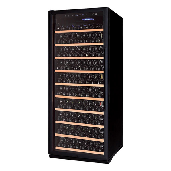 Grand Cru 293 Bottle Single Zone Wine Fridge Black Left Hinge GCWF293SZBLL