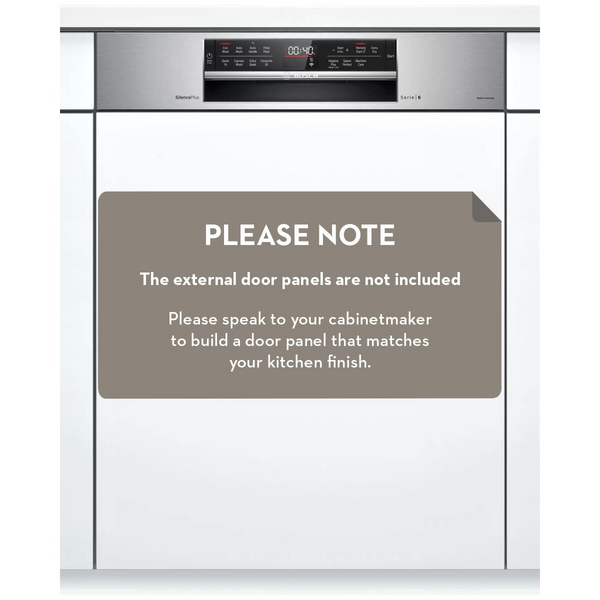 Bosch 60cm Series 6 Semi-Integrated Dishwasher SMI6HCS01A