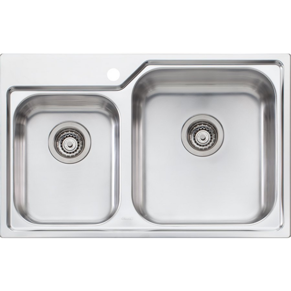 Oliveri Nu-Petite 1 and 3/4 Topmount Bowl Sink NP616