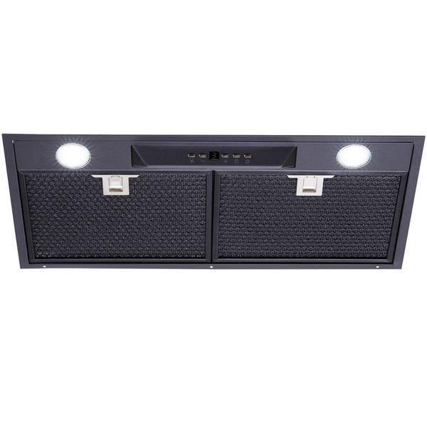 Schweigen 60cm Matte Black UnderMount Rangehood with ISO Drive ST Motor UM1170-6BSTPAK