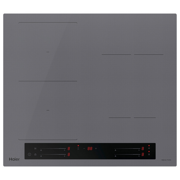 Haier 60cm 500 Series Induction Cooktop with Flexi Zone Grey HCI604FTG4