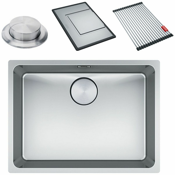 Franke Mythos 550mm Single Bowl Undermount Sink with Accessories MYX110-55FPC