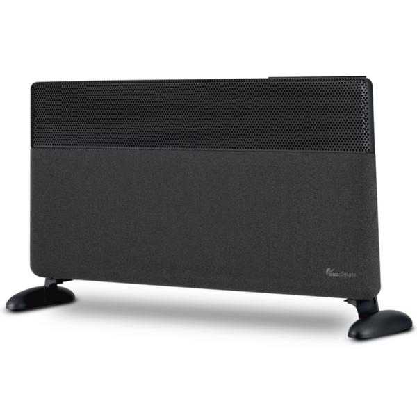 Ausclimate EcoSmart Pro Medium 2000W Panel Heater Charcoal Black ACPH915