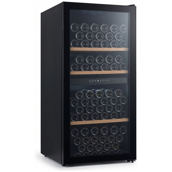 Cantina 127 Bottle Dual Zone Freestanding Wine Cabinet Black CCWID105B