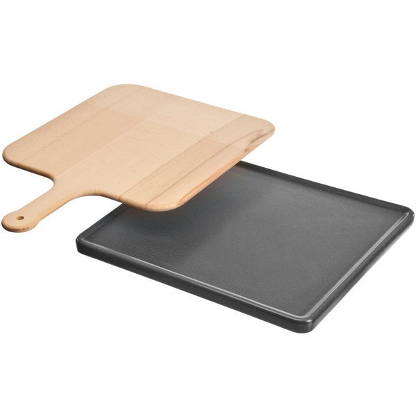 Bosch Pizza Stone with Wooden Spatula-Anthracite HEZ327000