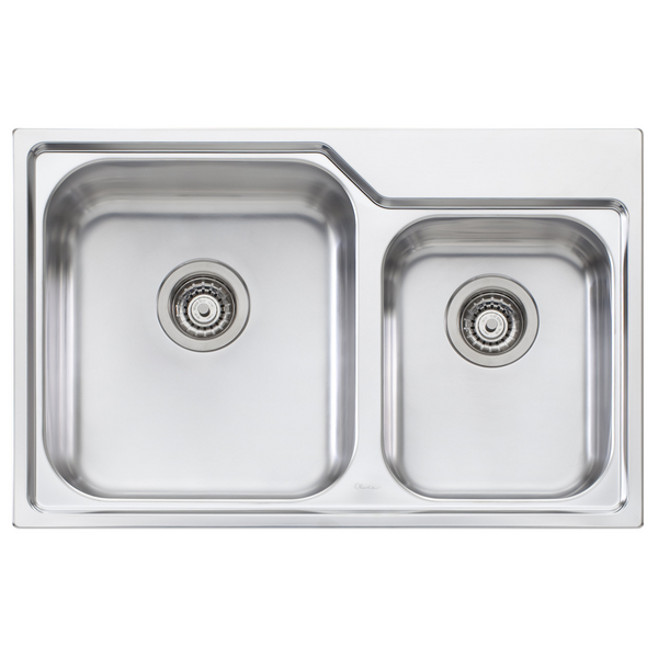 Oliveri Nu-Petite 1 & 3/4 Bowl Topmount Sink NP615NTH