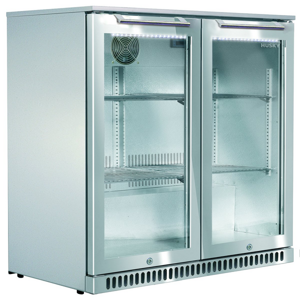 Small Husky Outdoor Fridge HUSKY 110L UNDERCOUNTER RETRO FRIDGE IN