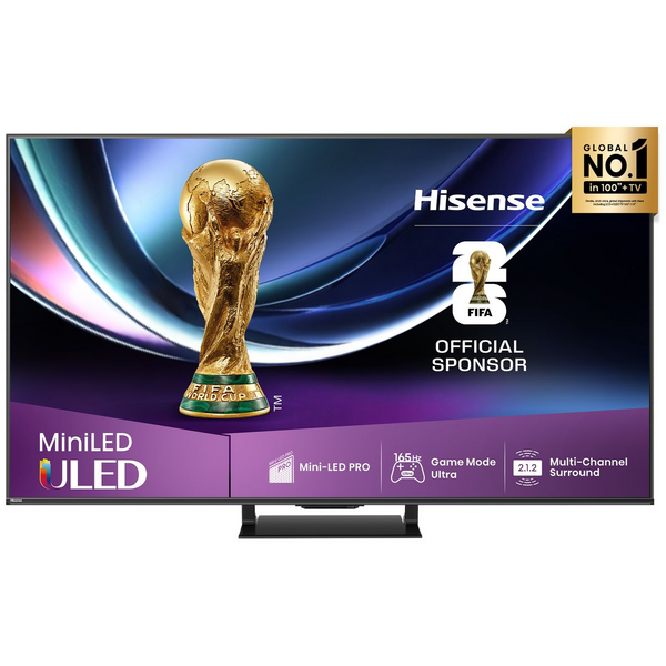 Hisense 65 Inch U7QAU ULED Mini-LED TV [2025] 65U7QAU