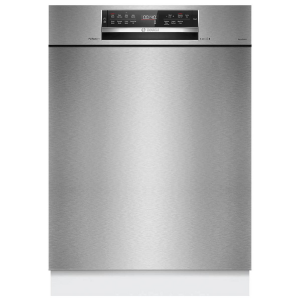 Bosch 60cm Series 8 Built Under Dishwasher - Brushed Steel SMU8ZCS01A