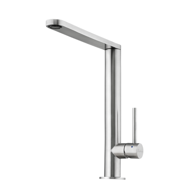 Oliveri Essente Right Angle Kitchen Mixer Tap Stainless Steel SS31640