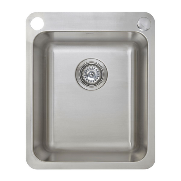 Abey 30Ltr Stainless Steel Laundry Tub with Dual Bypass LK30A