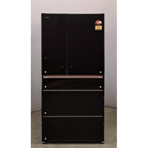 Hitachi 735L Multi Drawer French Door Refrigerator Crystal Black