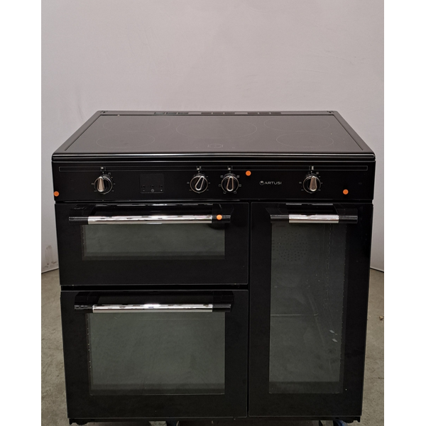 Artusi 90cm Induction Matte Black Freestanding Oven AFIR935B