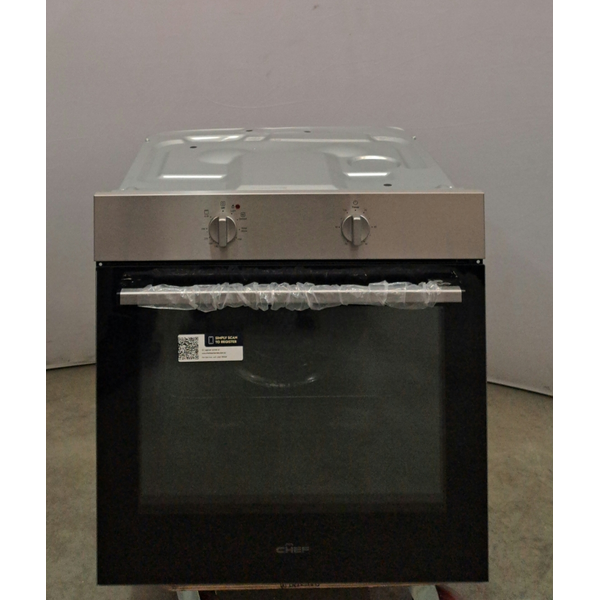 Chef 60cm Multi Function Fan Forced Electric Built-In Oven Stainless Steel CVE612SB