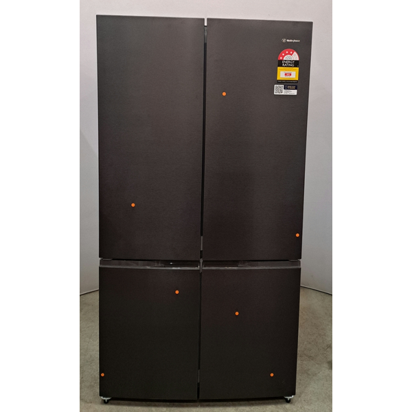 Westinghouse 547L Quad Door Refrigerator Matte Black WQE5400BD