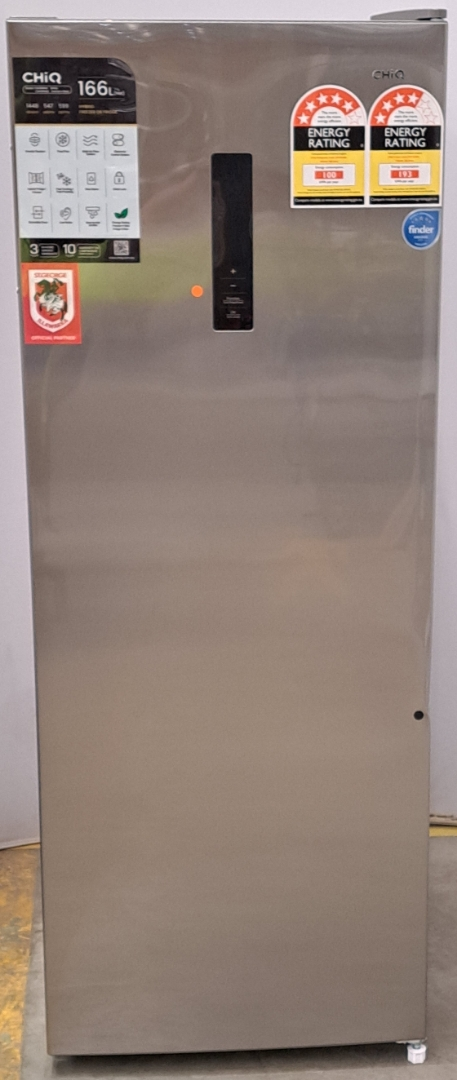 CHiQ 166L Upright Hybrid Freezer Stainless Steel CSH165NSS | Home