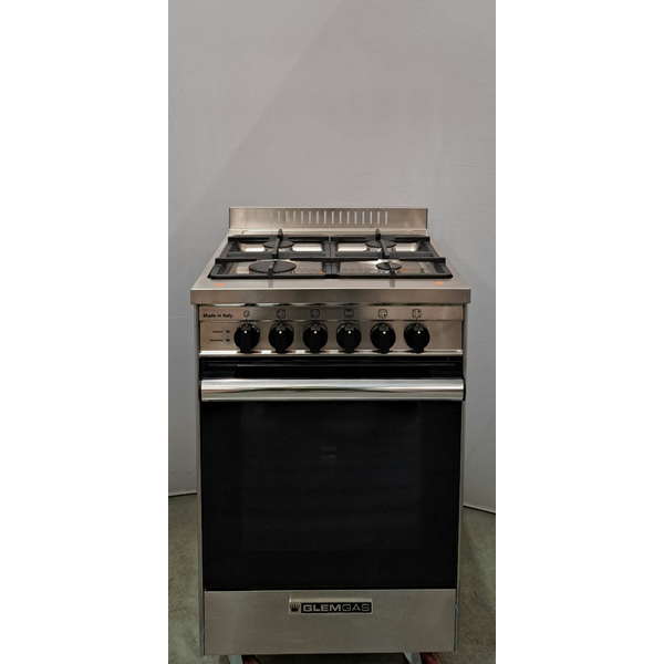 Glem Gas Glem 53cm Dual Fuel Freestanding Oven Stainless Steel GB534GE