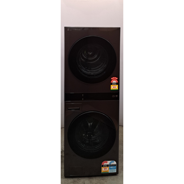 LG WashTower 19/10kg All-In-One Stacked Washer Dryer Black WWT-1910BX
