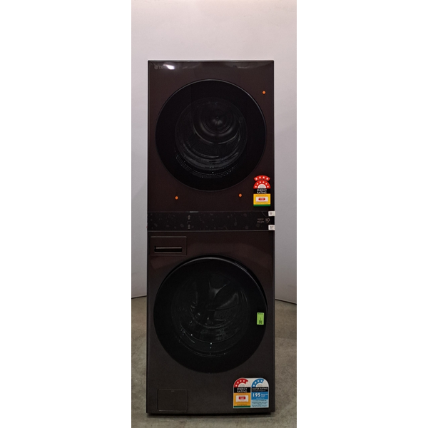 LG WashTower 19/10kg All-In-One Stacked Washer Dryer Black WWT-1910BX