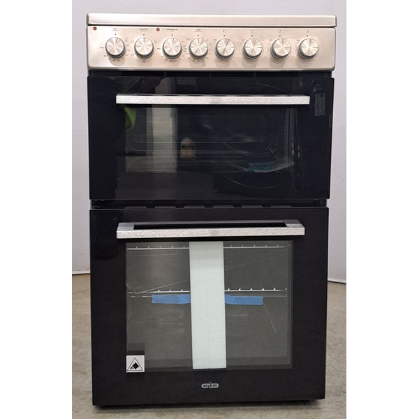 Mykin 54cm Freestanding Double Oven with Ceramic Cooktop Stainless Steel M54DOCES