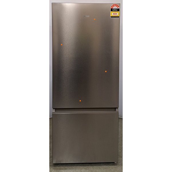 Haier 433L Bottom Mount Refrigerator Satina Silver HRF420BS