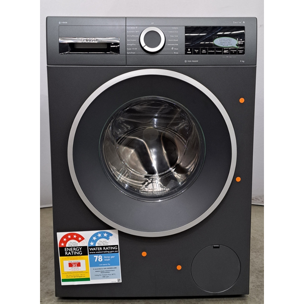 Bosch Series 6 9kg Front Load Washing Machine with i-DOS Cast Iron Grey WGG2441RAU