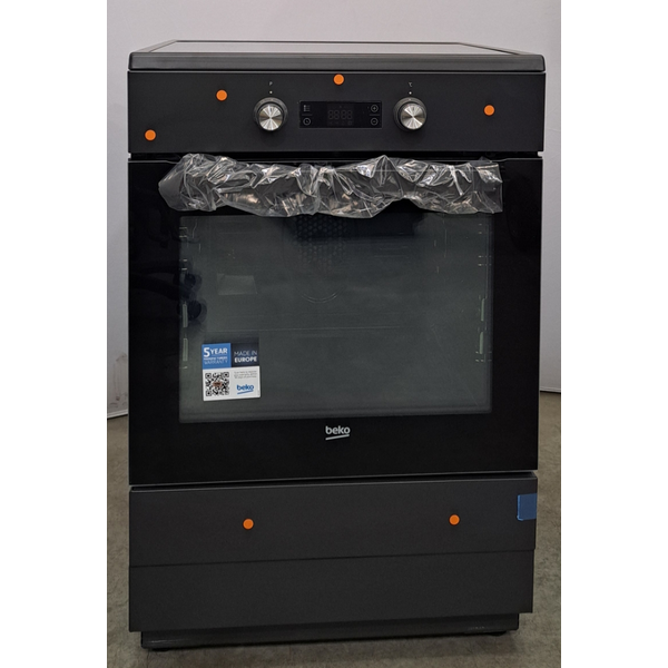 Beko 60cm Pyrolytic Freestanding Oven with Induction Cooktop BFC60IPAN