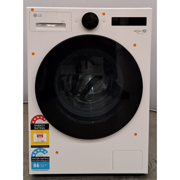 LG 12kg Series 9 Front Load Washing Machine Essence White WX9-1412W