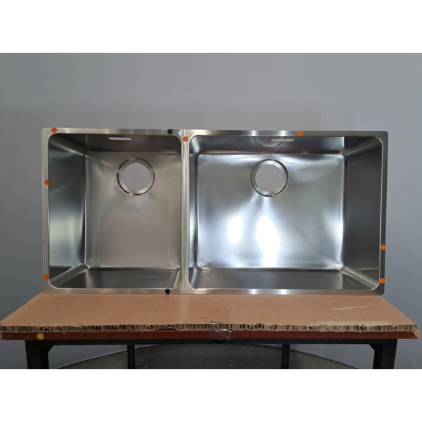 Franke Mythos 500/340mm and 1 and 1/2 Bowl Left 3 Way Installation Sink with Accessories MYX220-5034FPCSBL