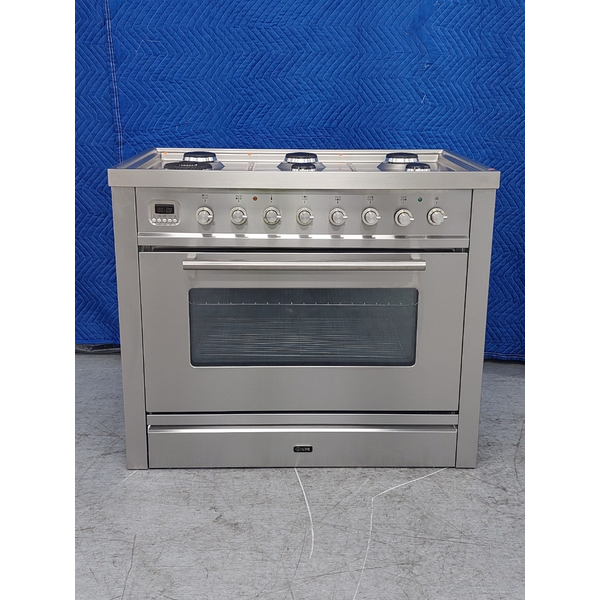 ILVE 90cm Freestanding Dual Fuel Oven/Stove NT96WMP/SS