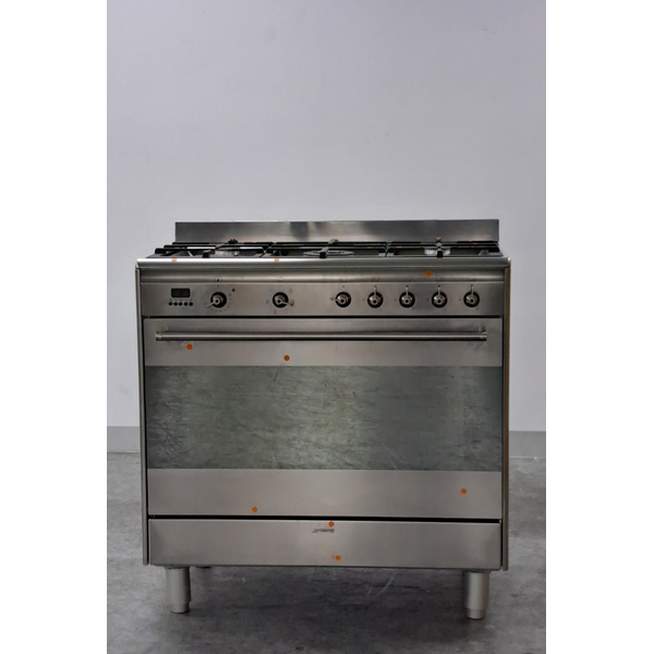 Smeg 90cm Freestanding Dual Fuel Oven/Stove FS9606XS