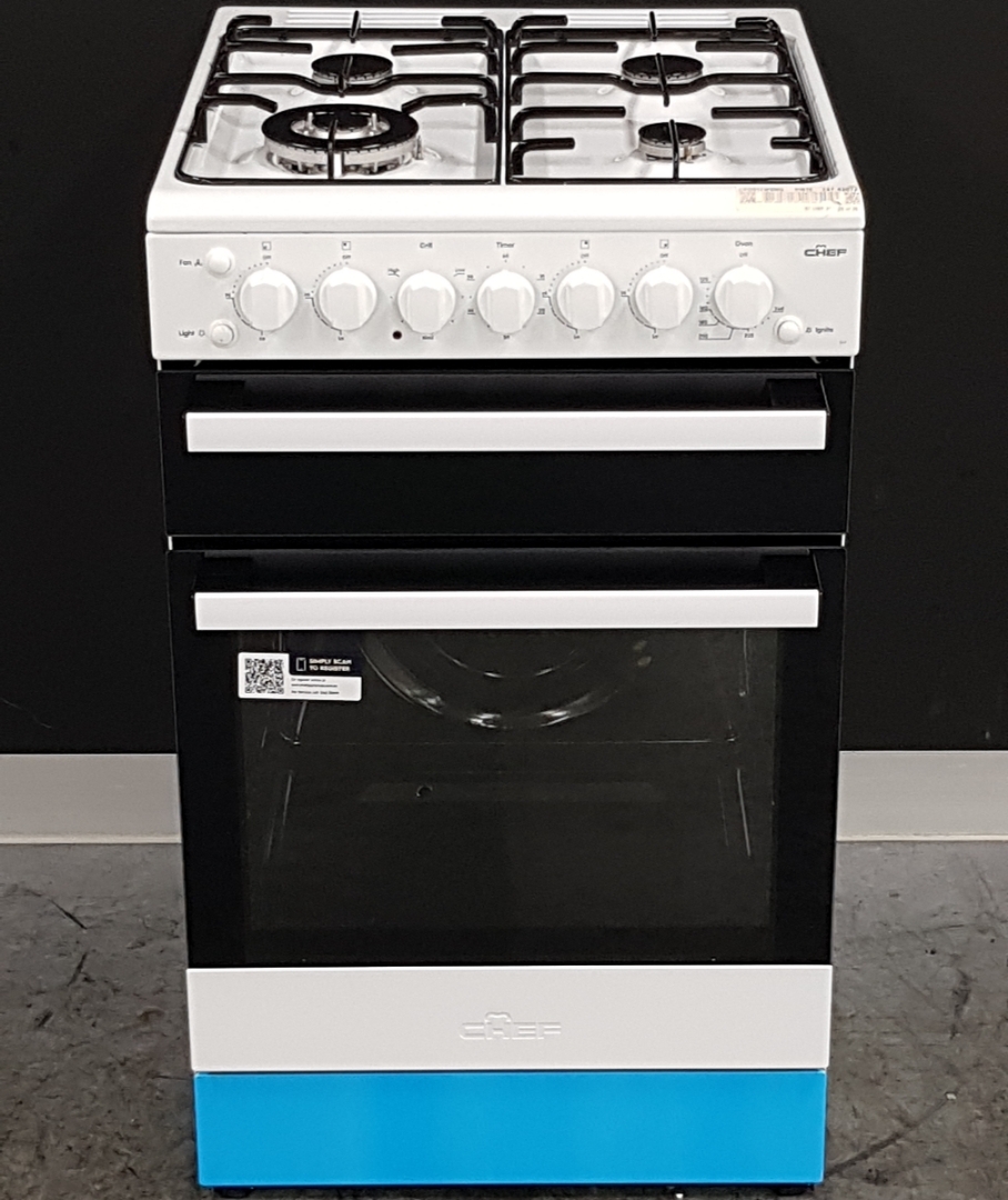 Chef 54cm lpg gas upright 2025 cooker