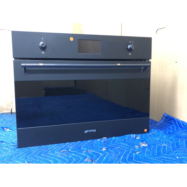 Smeg 60cm Compact Classic Steam 100 Oven Matte Black SOA4302S3N