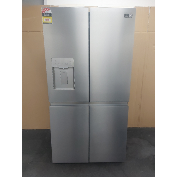 Hisense 640L PureFlex French Door Refrigerator with Non-Plumbed Ice and Water Dispenser Stainless Steel HRCD640TSW
