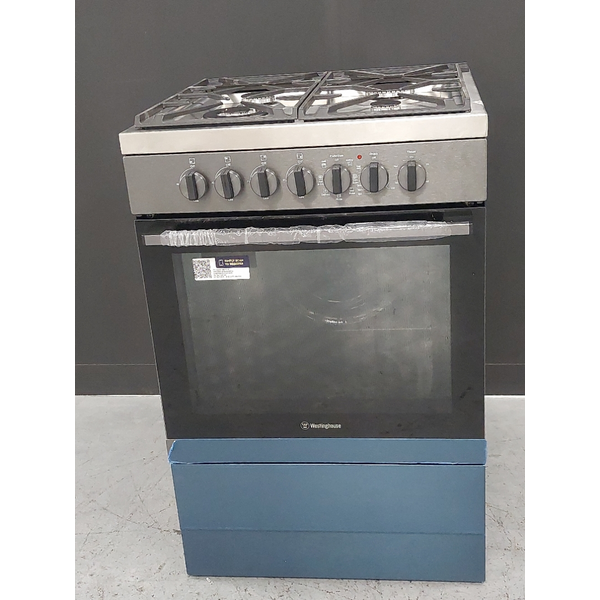 Westinghouse 60cm Dual Fuel Fan Forced Freestanding Oven Dark Stainless Steel WFE616DSC