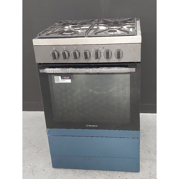 Westinghouse 60cm Dual Fuel Fan Forced Freestanding Oven Dark Stainless Steel WFE616DSC