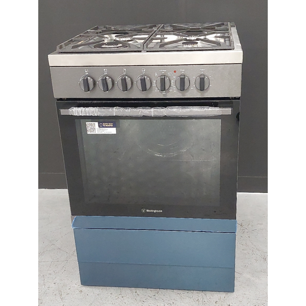 Westinghouse 60cm Dual Fuel Fan Forced Freestanding Oven Dark Stainless Steel WFE616DSC