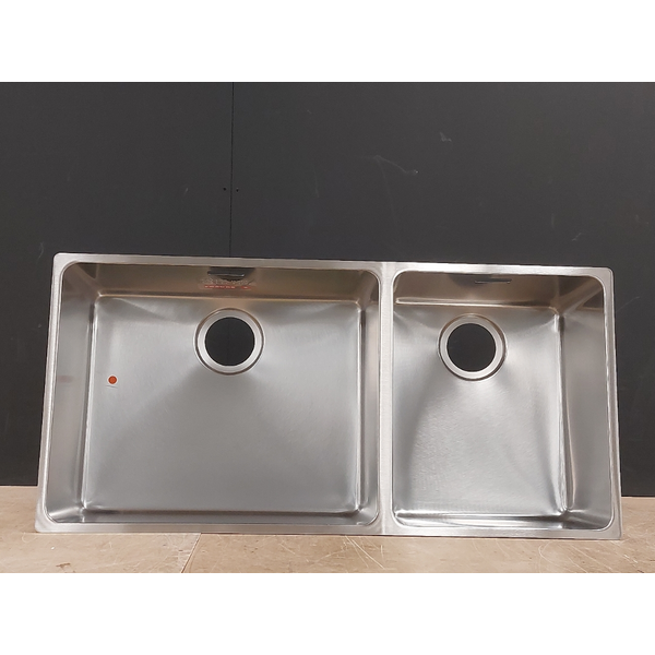 Franke Mythos 500/340mm and 1 and 1/2 Bowl Right 3 Way Installation Sink MYX220-5034BSBR