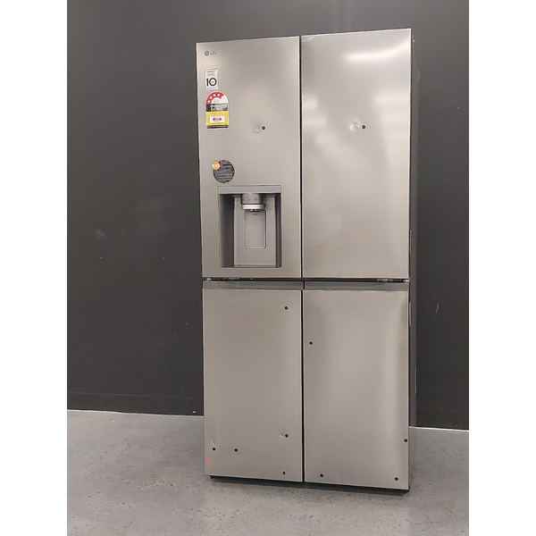 LG 506L French Door Fridge with Slim In-Door Ice and Water Dispenser Stainless Steel GF-L500PL