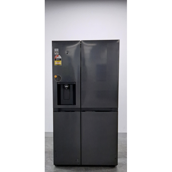 LG 635L Side by Side Fridge with Ice & Water Matte Black GS-L600MBL