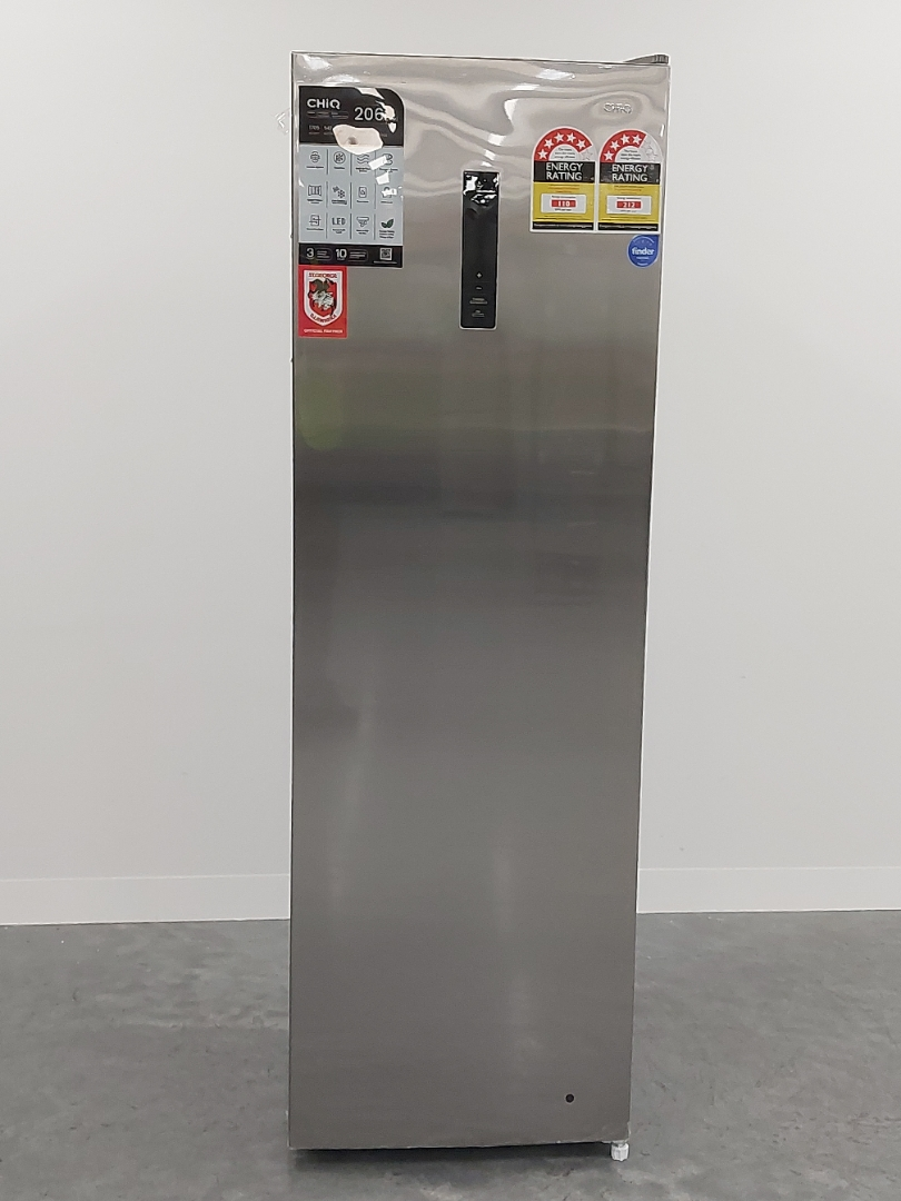 CHiQ 206L Hybrid Upright Freezer Stainless Steel CSH205NSS | Home
