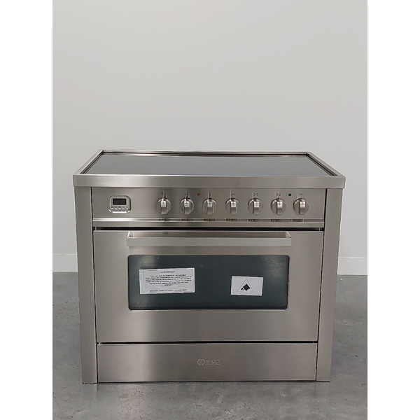ILVE 90cm Pro Line Freestanding Oven with 5 Zone Induction Cooktop Stainless Steel LBI09WM3SS