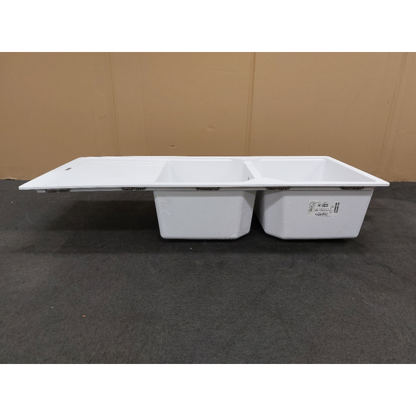 Franke Urban Granite Double Bowl Reversible Drainer Sink UBG221PW