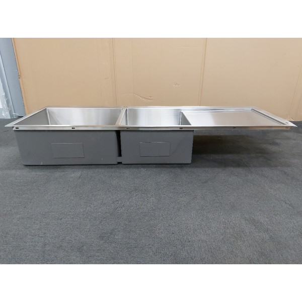 Oliveri Professional Series 1 and 3/4 Bowl Right Hand Drainer Topmount Sink PR1111