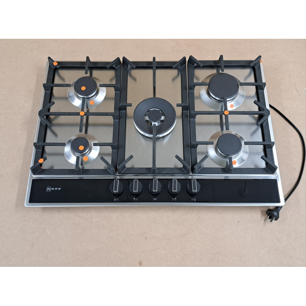 NEFF 75cm FlameSelect Stainless Steel Gas Cooktop T27DA69N0A
