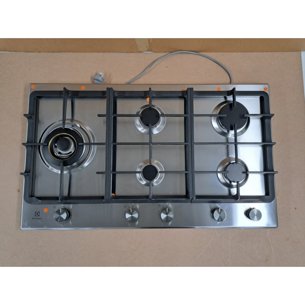 Electrolux 90cm 5 Burner Stainless Steel Natural Gas Cooktop EHG955SE