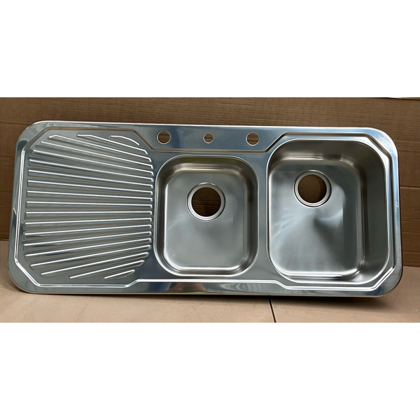 Oliveri Petite 1 & 3/4 Bowl Left Hand Drainer Sink PE3123TH