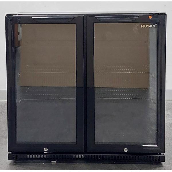 Husky 203L Double Door Home Bar Fridge Black C2HHMBBKAU